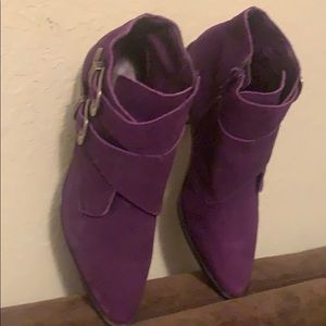 Urban outfitters UO purple Suede western Booties